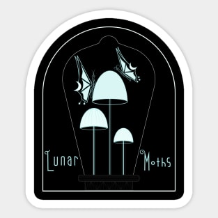 Lunar Moths Sticker